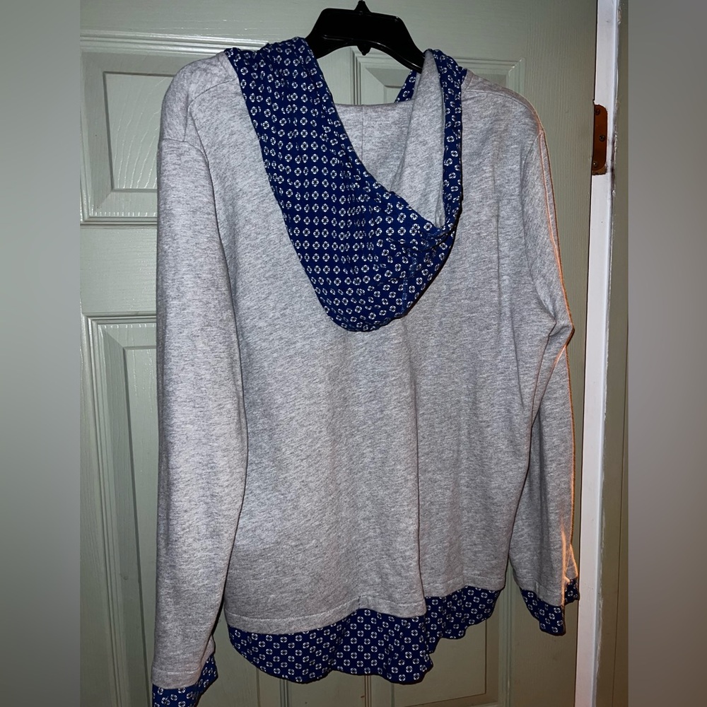 Tommy Hilfiger Women’s Gray Casual Long Sleeve V Neck Hoodie - Size XL - Picture 5 of 6